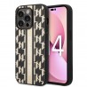 Capac Protectie Spate Karl Lagerfeld Pentru iPhone 14 Pro Monogram Stripe - Maro