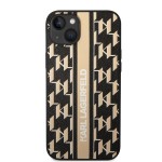 Capac Protectie Spate Karl Lagerfeld Pentru iPhone 14 Plus Monogram Stripe - Maro