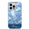 Capac Protectie Spate Guess Pentru iPhone 14 Pro Electro Toile De Jouy - Albastru