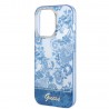 Capac Protectie Spate Guess Pentru iPhone 14 Pro Electro Toile De Jouy - Albastru