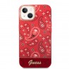 Capac Protectie Spate Guess Pentru iPhone 14 Electro Plus Paisley - Rosu