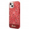 Capac Protectie Spate Guess Pentru iPhone 14 Electro Plus Paisley - Rosu