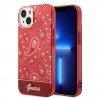Capac Protectie Spate Guess Pentru iPhone 14 Electro Plus Paisley - Rosu