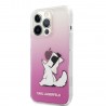 Capac Protectie Spate Karl Lagerfeld Pentru iPhone 14 Pro Choupette Fun  - Roz