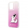 Capac Protectie Spate Karl Lagerfeld Pentru iPhone 14 Pro Choupette Fun  - Roz