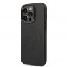 Capac Protectie Spate Karl Lagerfeld Din Piele Magsafe Pentru iPhone 14 Pro Perforated Logo  - Negru