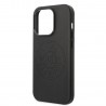 Capac Protectie Spate Karl Lagerfeld Din Piele Magsafe Pentru iPhone 14 Pro Perforated Logo  - Negru