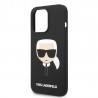Capac Protectie Spate Karl Lagerfeld Din Silicon Magsafe Pentru iPhone 14 Pro Karl Head - Negru
