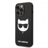 Capac Protectie Spate Karl Lagerfeld Din Silicon Magsafe Pentru iPhone 14 Pro Max Choupette Head - Negru