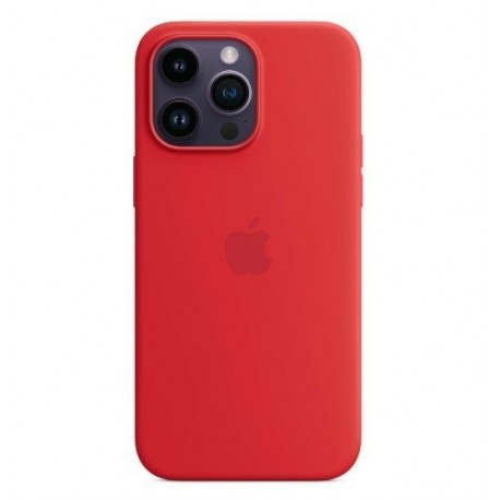 Capac Protectie Spate Apple Din Silicon Cu Magsafe Pentru iPhone 14 Pro - Rosu