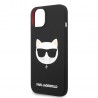 Capac Protectie Spate Karl Lagerfeld Din Silicon Magsafe Pentru iPhone 14 Choupette Head - Negru