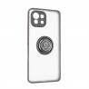 Capac Protectie Spate Colectia Soft Shape With Ring Pentru Xiaomi Mi 11 Lite 5g - Negru Rosu