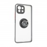 Capac Protectie Spate Colectia Soft Shape With Ring Pentru Xiaomi Mi 11 Lite 5g - Negru Rosu