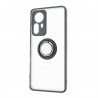 Capac Protectie Spate Colectia Soft Shape With Ring Pentru Xiaomi 12 Pro 5g - Negru Rosu