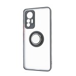 Capac Protectie Spate Colectia Soft Shape With Ring Pentru Xiaomi 12 Lite 5g - Negru Rosu