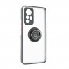 Capac Protectie Spate Colectia Soft Shape With Ring Pentru Xiaomi 12 Lite 5g - Negru Rosu