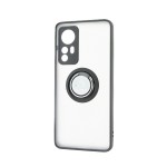 Capac Protectie Spate Colectia Soft Shape With Ring Pentru Xiaomi 12 5g - Negru Rosu