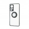 Capac Protectie Spate Colectia Soft Shape With Ring Pentru Xiaomi 12 5g - Negru Rosu