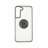 Capac Protectie Spate Colectia Soft Shape With Ring Pentru Samsung Galaxy S22 Plus - Negru Rosu