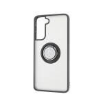 Capac Protectie Spate Colectia Soft Shape With Ring Pentru Samsung Galaxy S21 - Negru Rosu