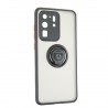 Capac Protectie Spate Colectia Soft Shape With Ring Pentru Samsung Galaxy S20 Ultra - Negru Rosu