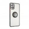 Capac Protectie Spate Colectia Soft Shape With Ring Pentru Samsung Galaxy S20 Plus - Negru Rosu