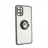 Capac Protectie Spate Colectia Soft Shape With Ring Pentru Samsung Galaxy S20 Plus - Negru Rosu