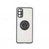 Capac Protectie Spate Colectia Soft Shape With Ring Pentru Samsung Galaxy S20 - Negru Rosu