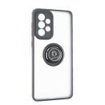 Capac Protectie Spate Colectia Soft Shape With Ring Pentru Samsung Galaxy A33 5g - Negru Rosu