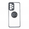 Capac Protectie Spate Colectia Soft Shape With Ring Pentru Samsung Galaxy A33 5g - Negru Rosu