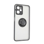 Capac Protectie Spate Colectia Soft Shape With Ring Pentru Realme C35 - Negru Rosu