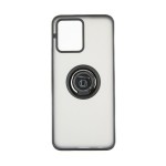 Capac Protectie Spate Colectia Soft Shape With Ring Pentru Oppo 8 Pro 5g - Negru Rosu