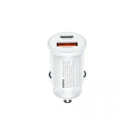 Incarcator Auto Remax Rcc231 Usb C Pd 30w + Usb A - Alb