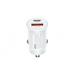Incarcator Auto Remax Rcc231 Usb C Pd 30w + Usb A - Alb