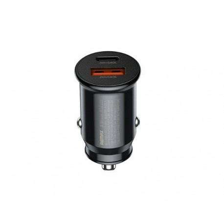 Incarcator Auto Remax Rcc231 Usb C Pd 30w + Usb A - Negru