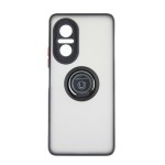 Capac Protectie Spate Colectia Soft Shape With Ring Pentru Huawei Nova 9 Se - Negru Rosu