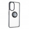 Capac Protectie Spate Colectia Soft Shape With Ring Pentru Honor X7 4g - Negru Rosu