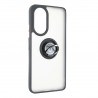 Capac Protectie Spate Colectia Soft Shape With Ring Pentru Honor X7 4g - Negru Rosu