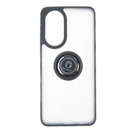 Capac Protectie Spate Colectia Soft Shape With Ring Pentru Honor X7 4g - Negru Rosu