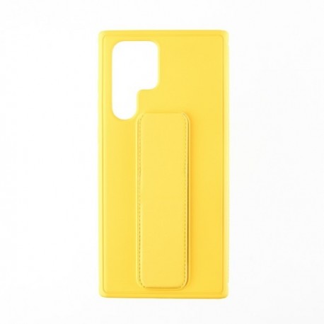 Capac Protectie Spate Colectia Stand Pentru Samsung Galaxy S22 Ultra - Galben