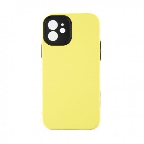 Capac Protectie Spate Colectia Colourful Pentru iPhone 11 - Galben