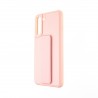 Capac Protectie Spate Colectia Stand Pentru Samsung Galaxy S21 Fe - Roz
