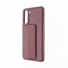 Capac Protectie Spate Colectia Stand Pentru Samsung Galaxy S21 - Maro