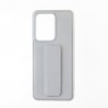 Capac Protectie Spate Colectia Stand Pentru Samsung Galaxy S20 Ultra - Gri Deschis