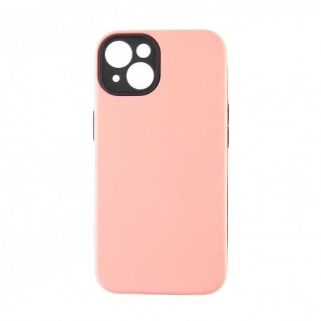 Capac Protectie Spate Colectia Colourful Pentru iPhone 13 - Portocaliu Deschis