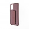 Capac Protectie Spate Colectia Stand Pentru Samsung Galaxy S20 - Maro