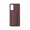 Capac Protectie Spate Colectia Stand Pentru Samsung Galaxy S20 - Maro