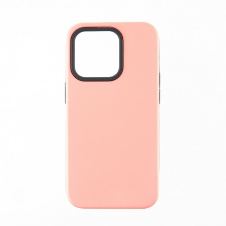 Capac Protectie Spate Colectia Colourful Pentru iPhone 14 Pro Max - Portocaliu Deschis