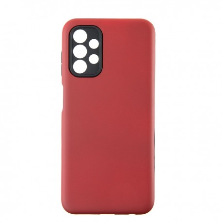 Capac Protectie Spate Colectia Colourful Pentru Samsung Galaxy A13 4g - Rosu Inchis