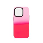 Capac Protectie Spate Colectia Gradient Pentru iPhone 14 Pro - Roz Inchis
